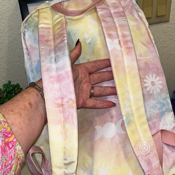 Large Tie Dye Doodles backpack NWT main image 4